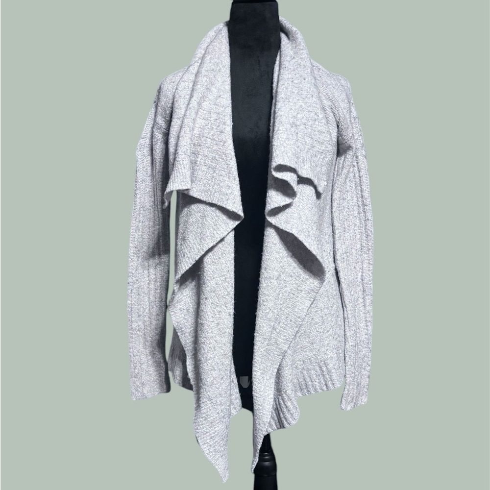 Abercrombie & Fitch Grey Wool Blend Knit Cardigan